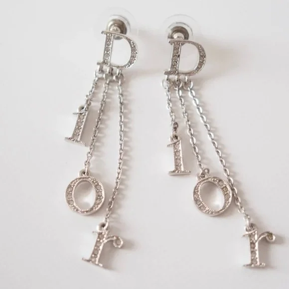 Dior initial earrings deals
